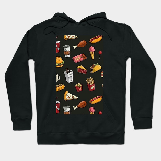 Snacks Hoodie by artforrart